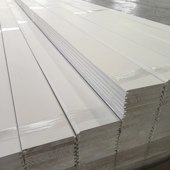 1x6x8 Wood Panel White Primed Interior Decorative Wood Shiplap Or Wainscoting