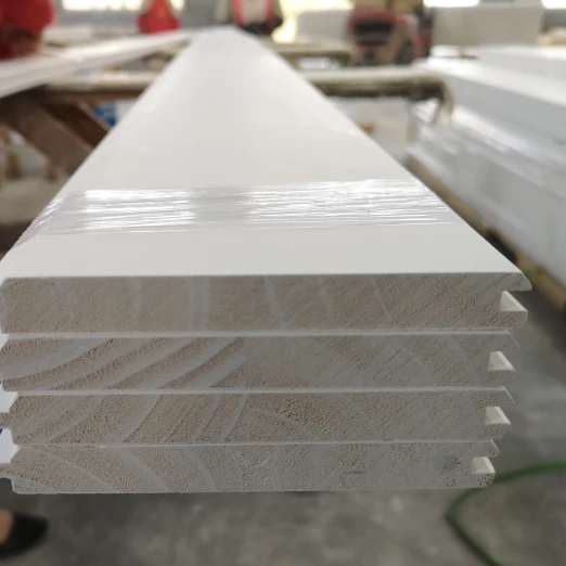 1x6x8 Wood Panel White Primed Interior Decorative Wood Shiplap Or Wainscoting