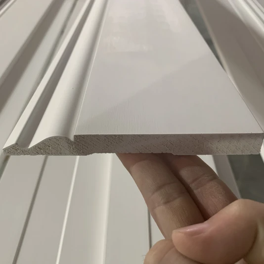 FJ White Primed Wooden Skirting Board