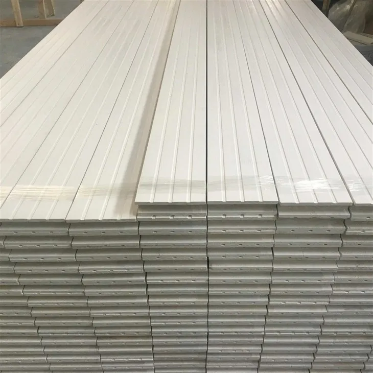 Premium White Gesso Coated FJ Wooden Baseboards And Trim Mouldings For Flooring