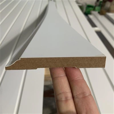 White Primed MDF 620 Baseboard Moulding