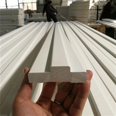 White Primed Wood Double Rabbet Door Frame