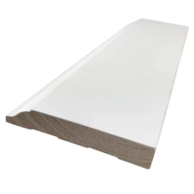 White Primed Wood Pine Skirting Baseboard