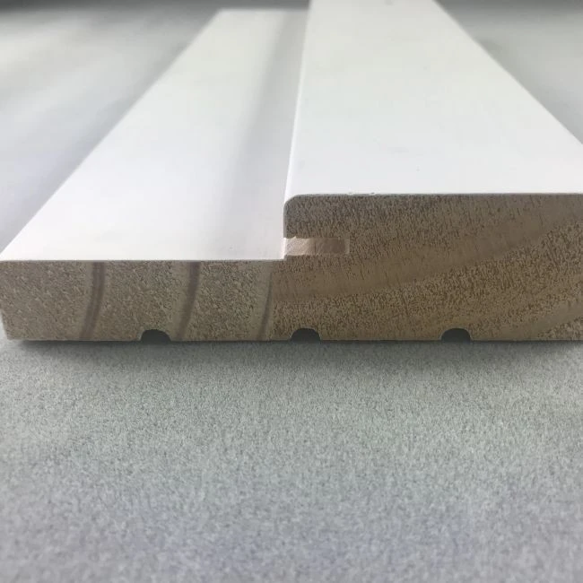Top Tier Quality White Gesso Coated Exterior Wood Door Frames For Doors