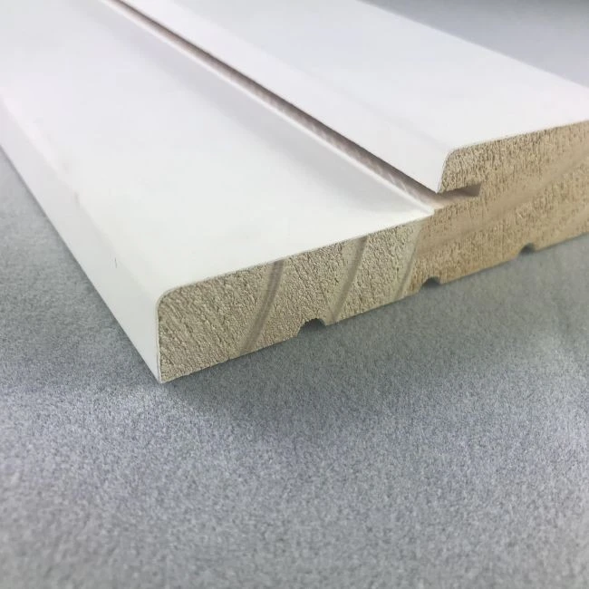 Top Tier Quality White Gesso Coated Exterior Wood Door Frames For Doors