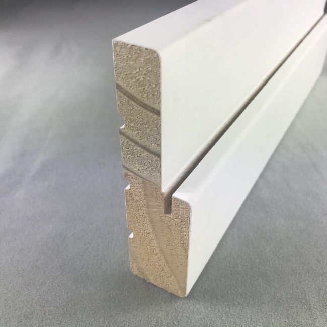 Top Tier Quality White Gesso Coated Exterior Wood Door Frames For Doors