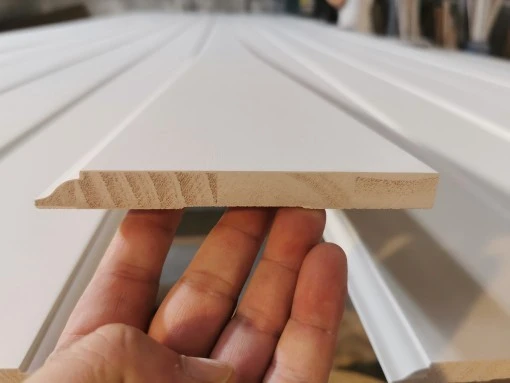 White Primed Baseboard Finger Jointed Moulding