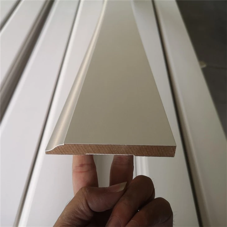 White Primed MDF Wall Baseboard Moulding