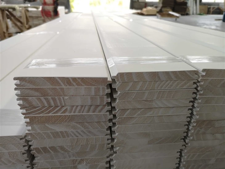 White Primed Shiplap Wall Panels