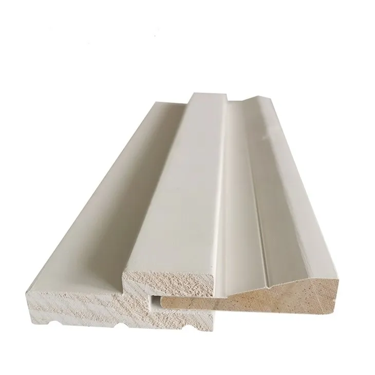 Primed Split Pine Exterior Main Door Frame With Primed Moulding Wooden Door Frame Price