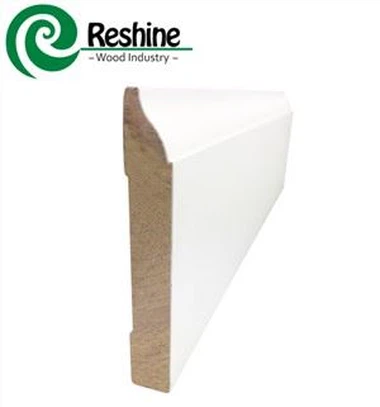 Gesso Coated Wood MDF Baseboards