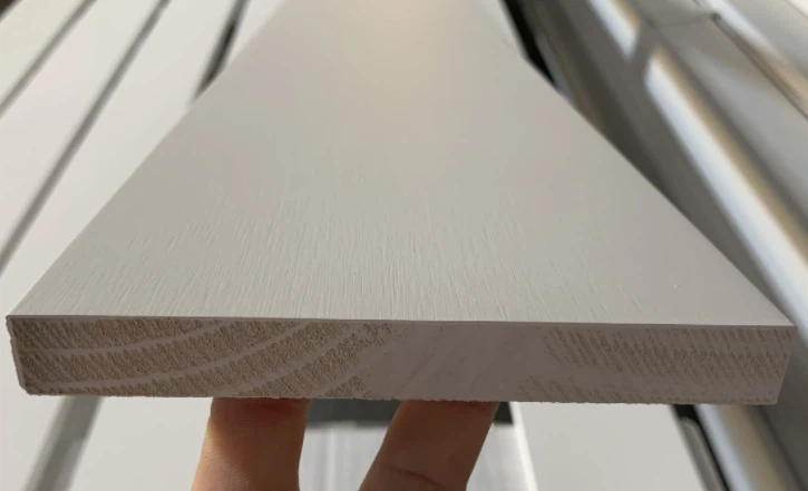 White Primed Pine S4S Square Board Trim Board
