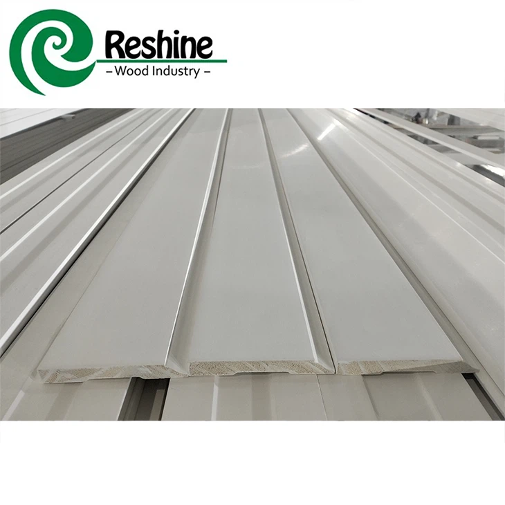 white wood baseboard